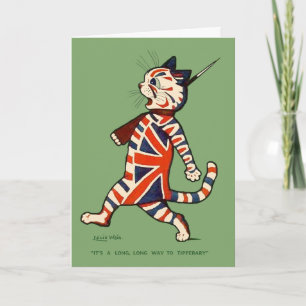 Cartão Card: Patriotic Cat