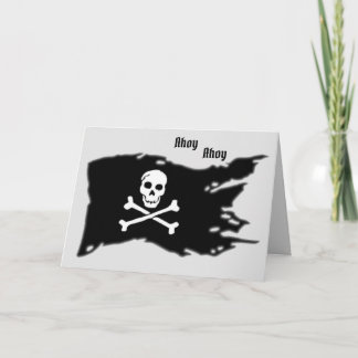 Cartão Card Pirates Flag