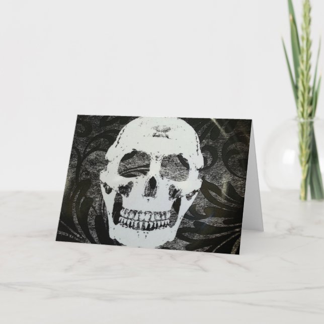 Cartão Card, Size: Standard (5" x 7")SKULL NOTECARD (Frente)