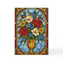 CARD Stained Glass Flowers Mother's Day Card