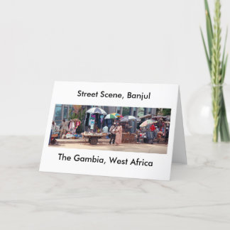 Cartão Card, "Street Scene, Banjul, Gambia, West Africa"