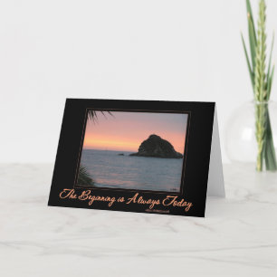 Cartão Card: Sunset Sunrise Inspirational message