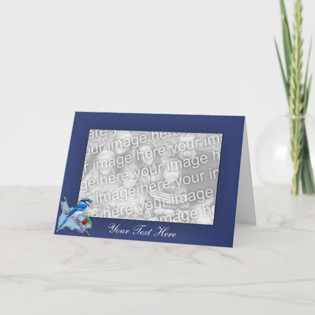 Cartão Card Template - Blue Jay Border (Frente)