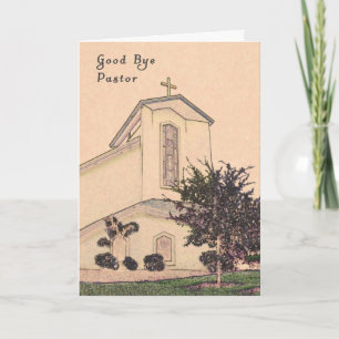 Cartão Card to Say Good Bye to Your Pastor