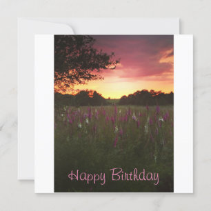 Cartão Card Wild Foxglove Meadow