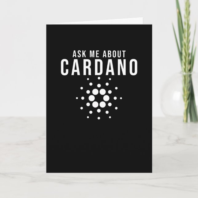 Cartão Cardano ADA Cryptocurrency (Frente)