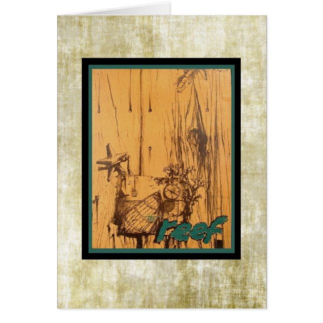 Cartão Cardápio clássico de Tiki do século médio! (Frente)