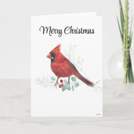 Cartão Cardeal de Natal Feliz