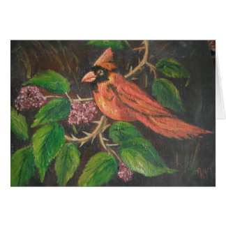 Cartão Cardeal de pintura Ann Hayes