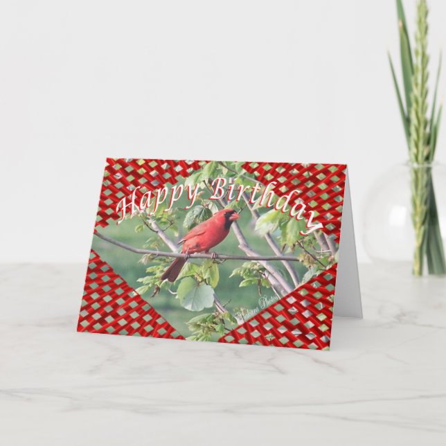 Cartão Cardeal e latice BD 71-z (Frente)