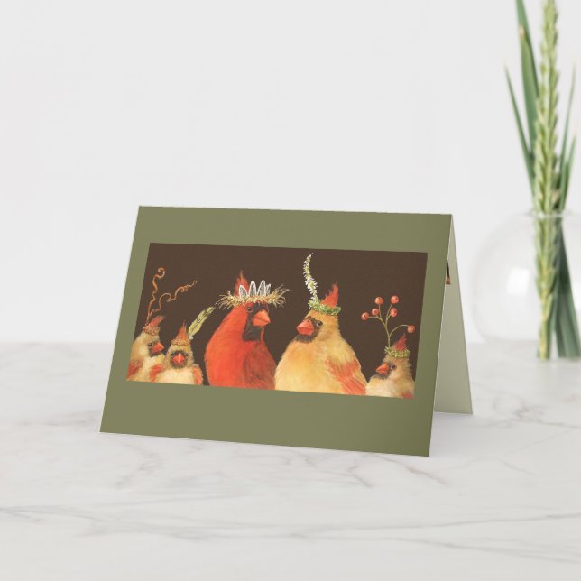 Cartão Cardeal familiar (Frente)