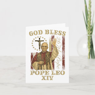 Cartão Cardeal Robert Prevost Papa Leo Xiv 2