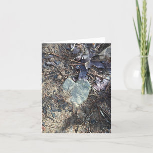 Cartão cardíaco de pedra (o amor está por toda parte)