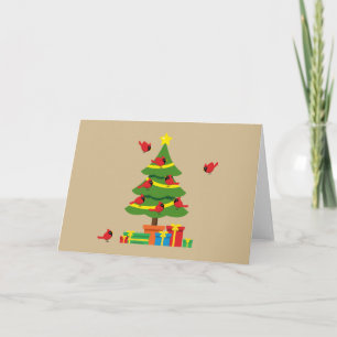 Cartão Cardiais Vermelhos - Natal Mais Alegre Passado Jun