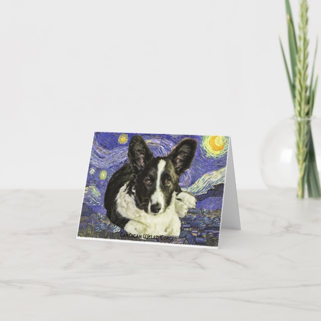 Cartão Cardigan Welsh Corgi Notecards (Frente)