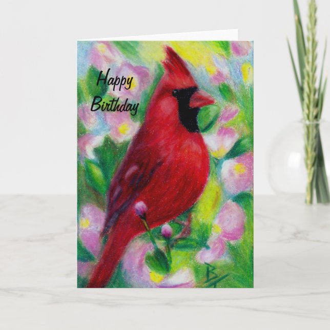 Cartão Cardinal aceo Birthday Card (Frente)