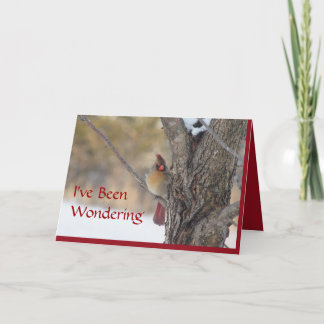 Cartão Cardinal in Ash tree-customize any occasion