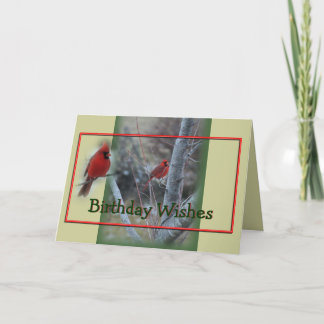 Cartão Cardinal in Maple Tree- customize any occasion
