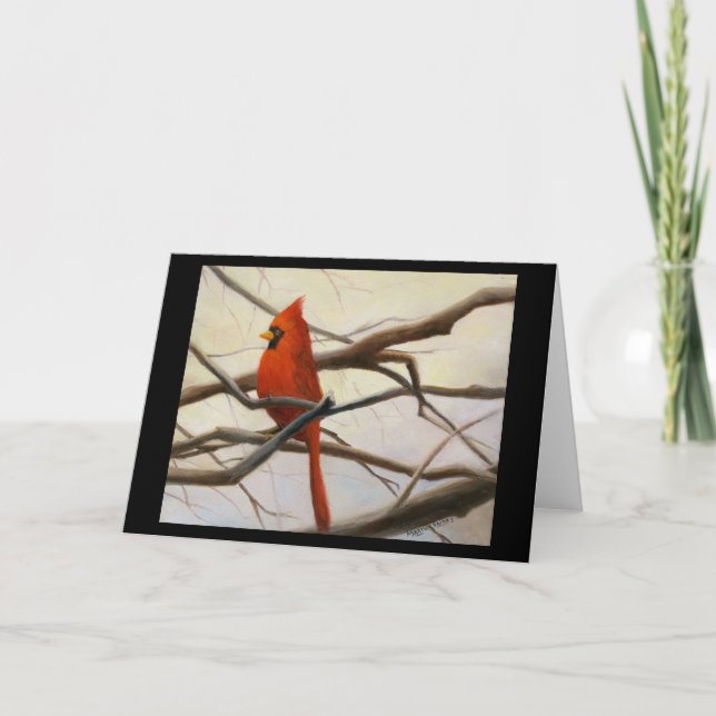 Cartão "Cardinal Red" (Frente)