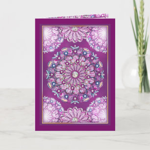 Cartão Cardinal Red Rosace