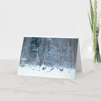 Cartão Cardinal's in the Snow Greeting Card