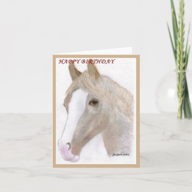Cartão CARDS & NOTELETS - Horse Portrait Birthday Card (Frente)