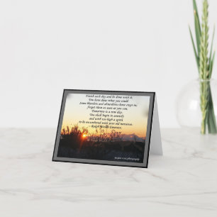 Cartão CARDS & NOTELETS - R W Emerson Quote