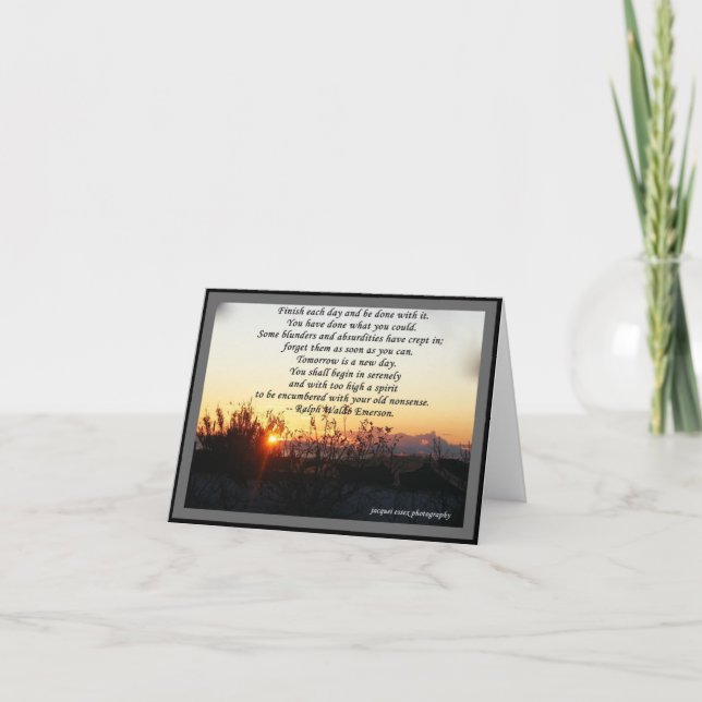 Cartão CARDS & NOTELETS - R W Emerson Quote (Frente)