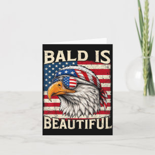 Cartão Careca é Bela 4 De Julho Usa Patriótico Engraçado