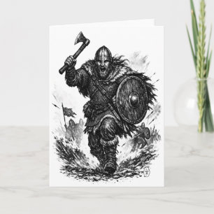 Cartão Carga do Guerreiro Viking – Batalha de Tinta