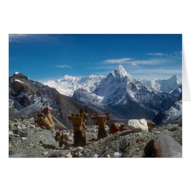 Cartão Cargas de subida do carregando Sherpanis (Frente Horizontal)