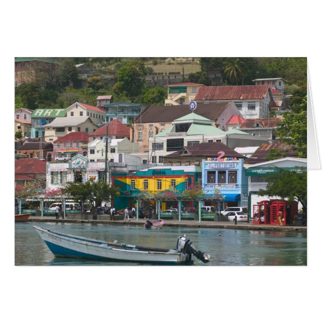 Cartão Caribe, GRANADA, St. George's, St. George's (Frente Horizontal)