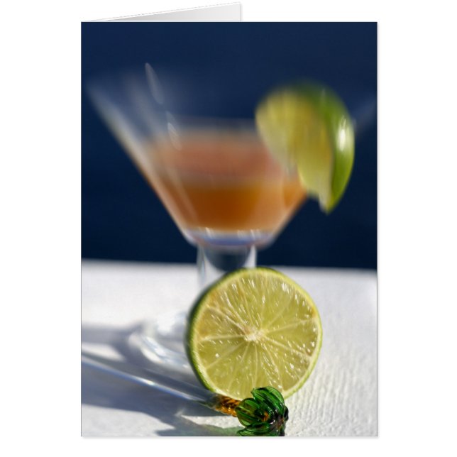 Cartão Caribe, Ilhas Virgens. Um soco de rum tropical, (Frente)