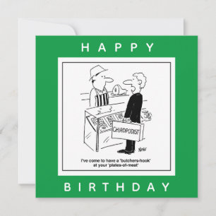 Cartão Caricatura de Churrasco de Cockney Slang