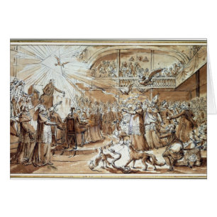 Cartão Caricatura dos cleros