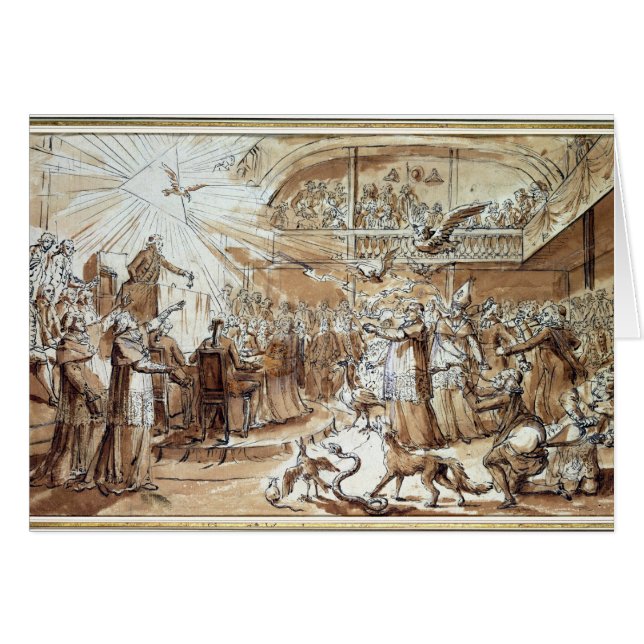 Cartão Caricatura dos cleros (Frente Horizontal)