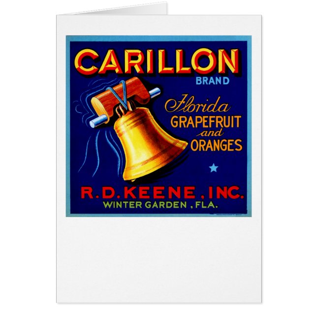 Cartão Carillon Florida Grapefruits (Frente)