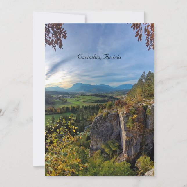Cartão Caríntia, Áustria (Frente)