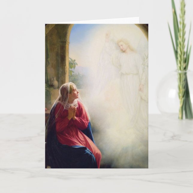 Cartão Carl Bloch Annunciation (Frente)