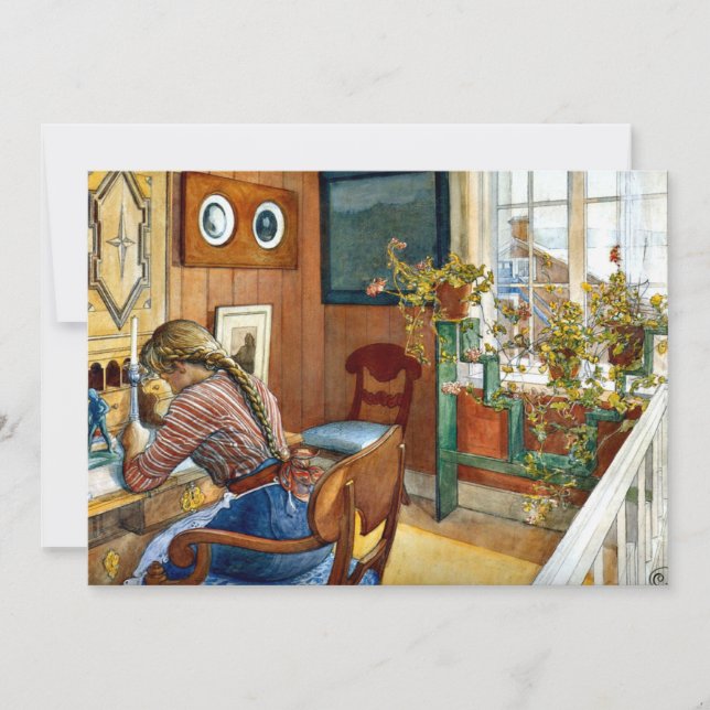 Cartão Carl Larsson - Correspondência (Frente)