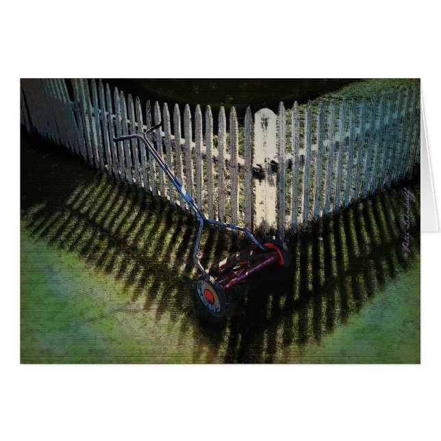 Cartão ~Carl Sandburg   da lua do pátio traseiro (Frente horizontal)