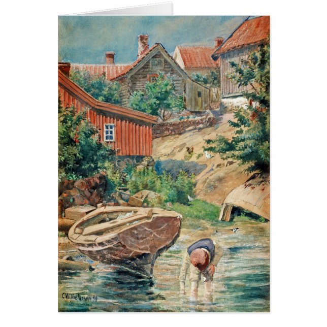 Cartão Carl Wilhemson Vadande pojke CC0448 (Frente)