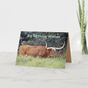 Cartão Carmel Longhorn-customize any occasion