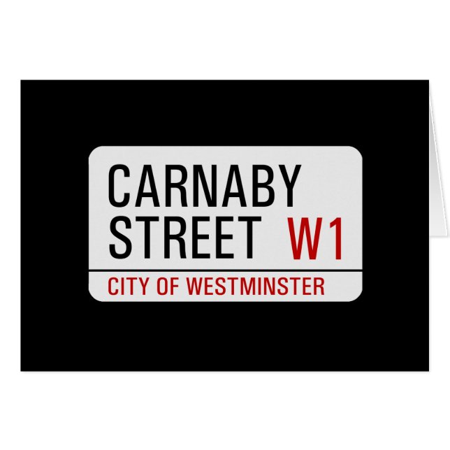 Cartão Carnaby Street (Frente Horizontal)