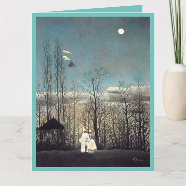 Cartão Carnaval de Henri Rousseau (Frente)