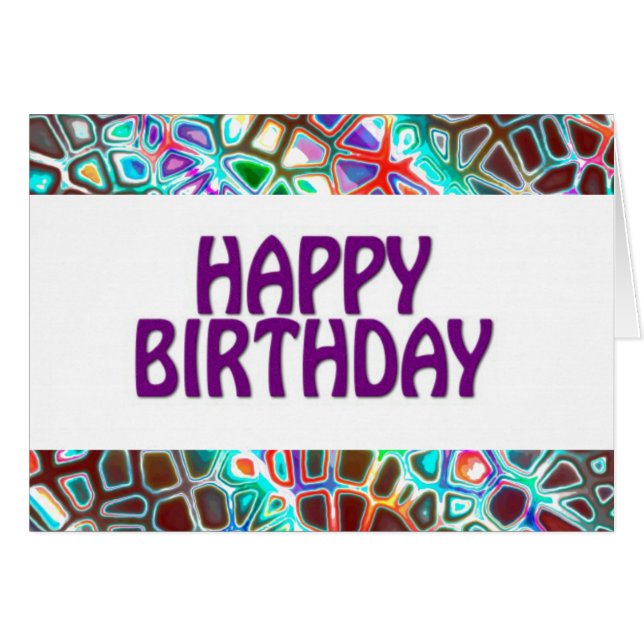 Cartão Carnaval Louco Colorido (Frente Horizontal)