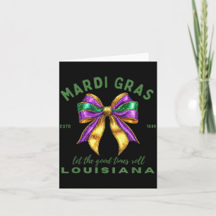 Cartão Carnaval Louisiana Est 1699 Lindo Coquete Laço Ma