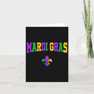 Cartão Carnaval Mardi Gras Engraçado Figurino Para Homens