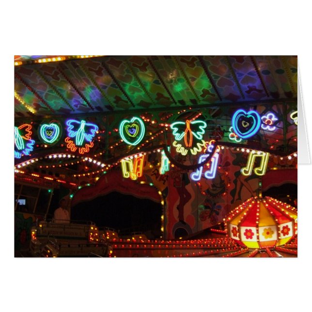 Cartão Carnaval Neon (Frente Horizontal)