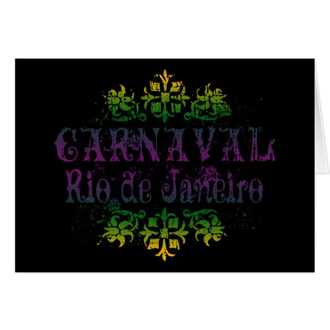 Cartão Carnaval Rio de Janeiro (Frente Horizontal)
